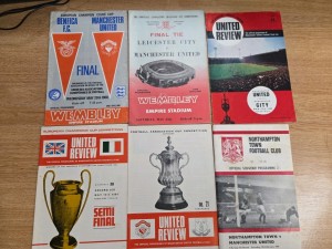 6 Manchester United Programmes Inc 1968 European Cup Final And 1963 FA Cup Final for sale on Ebay