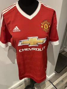 2015 Adidas Manchester United Football Home Man Utd Shirt Size M for sale on Ebay