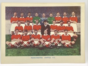 1938 Manchester United Sherman's Pools 'Searchlight on Famous Teams Card VGC. for sale on Ebay