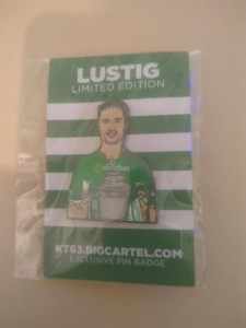 Mikael Lustig Celtic hoidy pin badge for sale on Ebay
