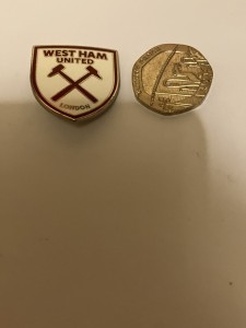Official West Ham United The Hammers Enamel football Pin Badge  for sale on Ebay