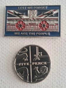 RARE GLASGOW RANGERS LEST WE FORGET WE ARE THE PEOPLE REMEMBERANCE POPPY BADGE for sale on Ebay