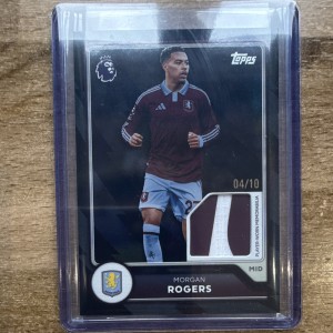 Topps Premier League 2026/27 Morgan Rogers Aston Villa patch /10 for sale on Ebay