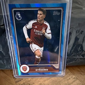 Topps Premier League 2026/27 Viktor Gyökeres Arsenal Blue #33 148/150 for sale on Ebay