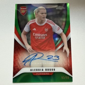 Alessia Russo Auto /99 Topps Arsenal Chrome 2025/26  for sale on Ebay