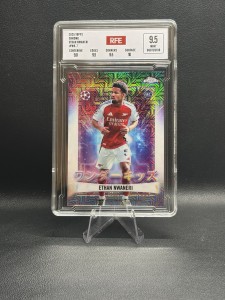 Topps 2025 Chrome Wonderkids Ethan Nwaneri Arsenal FC Rookie Insert WK-7 for sale on Ebay