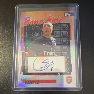 Topps Arsenal FC 2025/26 Santi Cazorla Bona Fide Baller Auto BB-SC 03/25 for sale on Ebay