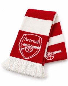 Arsenal FC Football Scarf Red White Striped Cannon Crest Gunners Supporters for sale on Ebay