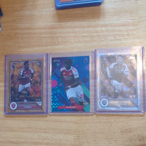 Arsenal 3 Numbered Card Bundle. Timber /50, Gyokeres /75, Madueke /99 for sale on Ebay