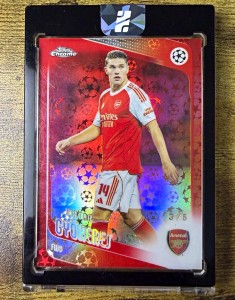 Topps Chrome UCC Logo Fractor - Viktor Gyökeres 3/5 - Arsenal FC #42  for sale on Ebay