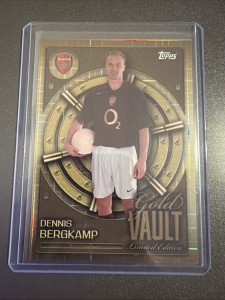 2025-TOPPS GOLD VAULT  LIMITED EDITION-DENNIS BERGKAMP-ARSENAL for sale on Ebay