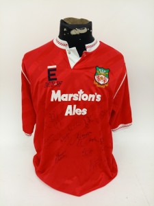 Wrexham 2007/2008 Home Footbal Shirt - Signed By The Players Size XL 44-46 Chest for sale on Ebay