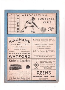 WATFORD v NETHERFIELD - 1949/50 SEASON for sale on Ebay