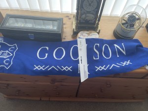 Everton Goodison Park Scarf Limited Edition Football Scarf Brand New Rare for sale on Ebay