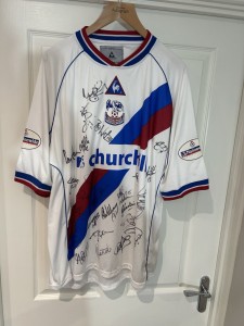 crystal palace matchworn Shirt. 2002/2003 Away. Curtis Fleming Number 2 Size Xxl for sale on Ebay