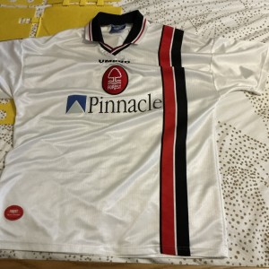 Rare Umbro Nottingham Forest Away Shirt. Pinnacle Sponsor. XL for sale on Ebay