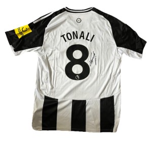 SANDRO TONALI Newcastle United 2024-25 Hand Signed Home Shirt RARE Proof/COA for sale on Ebay
