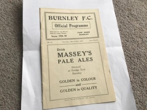 Very Rare Burnley v Chesterfield Football  Programme 25/3/1939. for sale on Ebay