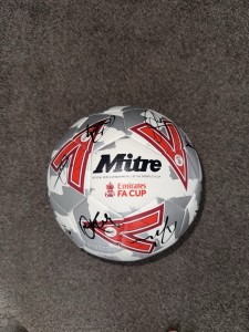 SIGNED CRYSTAL PALACE BALL SHIRT 24/25 FA CUP WINNERS GLASNER EZE HENDO PROOF for sale on Ebay