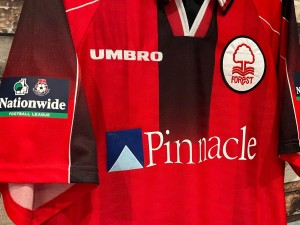 Nottingham Forest 97-98 Home Shirt XL Match Issue SPONSOR BEEN ADDED RECENTLY for sale on Ebay
