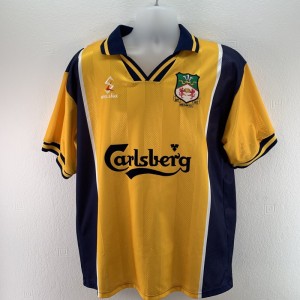 Wrexham AFC 1998-99 Football Shirt Away Jersey, Size L, Yellow for sale on Ebay