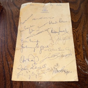1960’s West Ham Signed Hendon Hall Headed Paper RARE for sale on Ebay