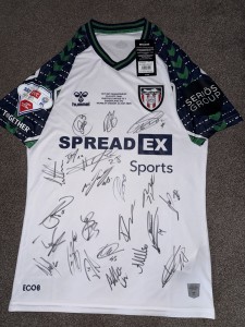 SIGNED SUNDERLAND AFC SHIRT 24/25 PLAY OFF PROMOTION PREMIER LEAGUE PROOF  for sale on Ebay