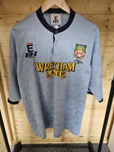 Rare Original Wrexham AFC 1995/1996 Third Shirt ENS WREXHAM LAGER LARGE for sale on Ebay