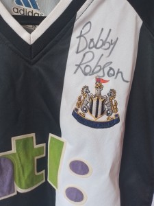 Newcastle United signed shirt 2003 Alan Shearer Bobby Robson Gary Speed for sale on Ebay