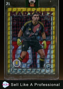 EMILIANO MARTINEZ TOPPS 1/1 #114 2025 UCL ASTON VILLA ENGLISH for sale on Ebay