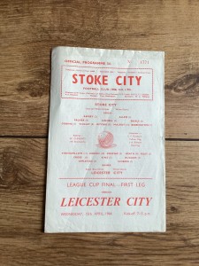 LEAGUE CUP FINAL 1964 STOKE CITY V LEICESTER CITY 1ST LEG for sale on Ebay