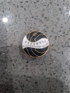 Creswell Supporters Club Lapel Badge Miller for sale on Ebay