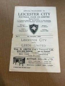 Leeds United v Leicester City Programme 11th November 1950 (Free P+P) for sale on Ebay