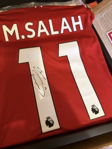 Mo Salah Signed Liverpool Shirt 2020/21 with LFC Coa in Box for sale on Ebay
