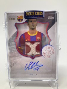 TOPPS BARCELONA 125TH ANNIVERSARY 24/25 VILLA BARCELONA AUTO/RELIC 8/10.. for sale on Ebay