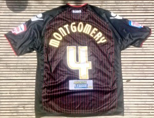 SHEFFIELD UNITED Matchworn Shirt NICK MONTGOMERY 4 - 10/11 M L 23.5” P2P - Rare for sale on Ebay