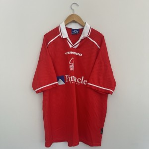 Nottingham Forest 1998/1999/2000 Home authentic original player shirt XXL for sale on Ebay