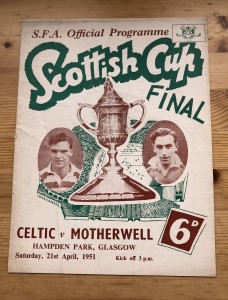 CELTIC V MOTHERWELL 1951 SCOTTISH CUP FINAL PROGRAMME for sale on Ebay