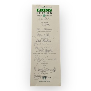 ORIGINAL CELTIC FC THE LIONS RETURN LISBOA 1967 - 2014 SIGNED DINNER MENU CARD for sale on Ebay