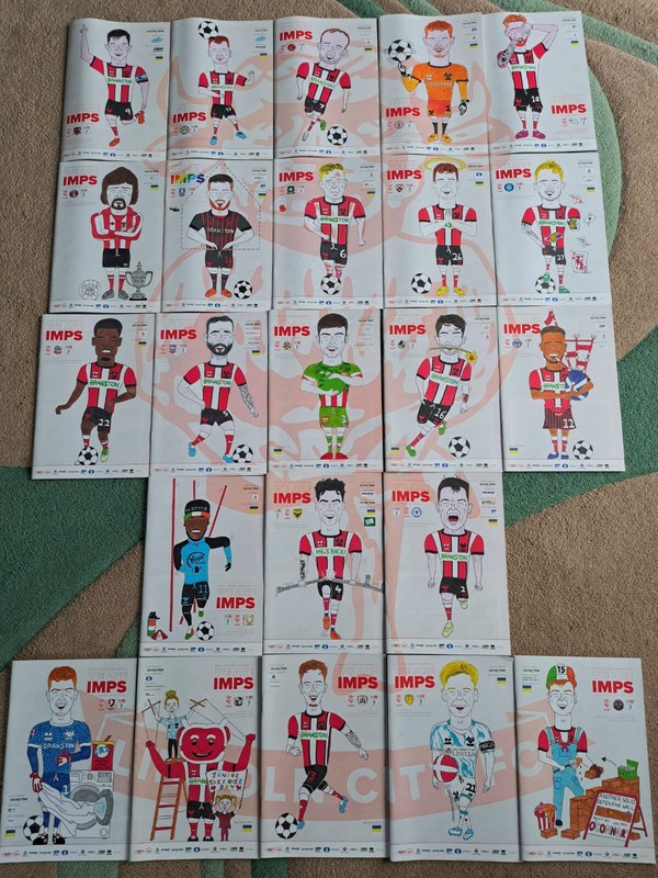 Lincoln City Programmes 2022-23 - Full Set for sale on Ebay