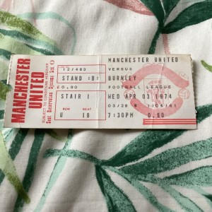 Manchester United v Burnley 1973/74 Match Ticket for sale on Ebay