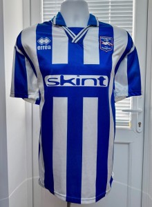 Brighton & Hove Albion Vintage Football Shirt 1999 Skint Top Soccer Jersey for sale on Ebay