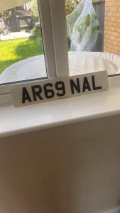 Arsenal Number Plate (AR69NAL) for sale on Ebay