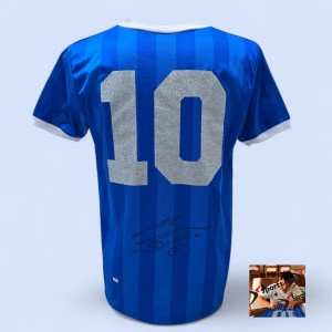 Diego Maradona SIGNED & AUTOGRAPHED Argentina 86 HAND OF GOD shirt jersey  PROOF for sale on Ebay