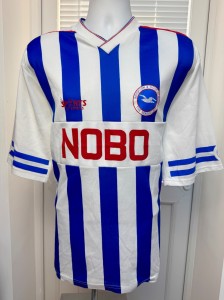 Brighton & Hove Albion Vintage 1989 Football Shirt Top NOBO Soccer Jersey for sale on Ebay