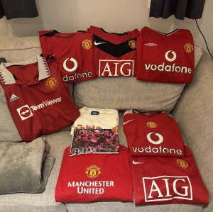 Manchester United Shirts Collection Bundle for sale on Ebay
