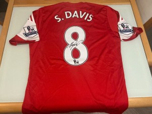 2013/14 southampton match worn signed 8 Steve Davis shirt for sale on Ebay