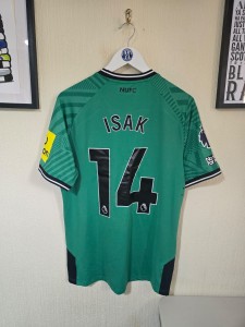 Newcastle United 2023/14 #14 Isak Match issued away shirt V Brentford With COA for sale on Ebay