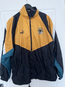 Vintage Wolverhampton Wanderers 1996 Wolves Shell Track Jacket L for sale on Ebay