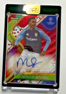 2024-25 Topps Finest UEFA MORGAN ROGERS Auto Red /5 Aston Villa for sale on Ebay